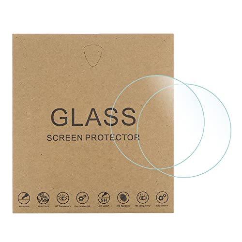 sourcing map 5Stk Uhr Glas Bildschirm Schutzfolien 35.5mm HD Temperiert Glas Hohe AL Kratzfest 9H Härte 2.5D Hohe Auflösung Explosionsschutz Smartwatch Bildschirm Schutz Folie von sourcing map