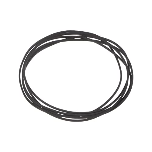 sourcing map 5Stk. Gummiriemen Gummiband Kassettenband für Kassettenspieler Kassettenrekorder 1mm Quadrat 160mm Länge(gefaltet 80mm) schwarz von sourcing map