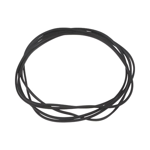 sourcing map 5Stk. Gummiriemen Gummiband für Kassettenband Kassettenrekorder 1,2mm Quadrat 200mm Länge(gefaltet 100mm) schwarz von sourcing map