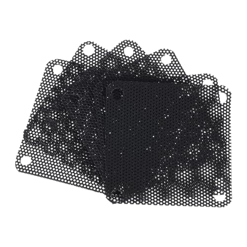 sourcing map 6 Stück PC-Staubfilter, 50x50mm PVC Computer Gehäuse Lüfterstaubschutzgitter für Computergehäuse Lautsprecher, Schwarz von sourcing map