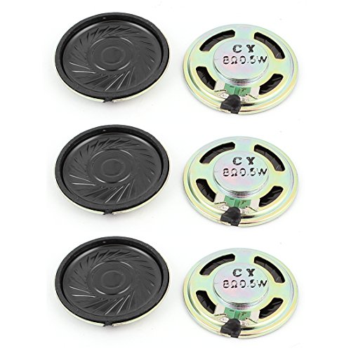 sourcing map 6stk 0.5W 36mm Durchmesser 8 Ohm Interner Mini Magnet Speaker Lautsprecher de von sourcing map