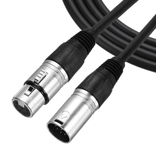 sourcing map 7-poliges XLR-Kabel, 10 m, XLR-Stecker auf Buchse, Adapter-Mikrofonkabel für Bühnenstudio-Kabel von sourcing map
