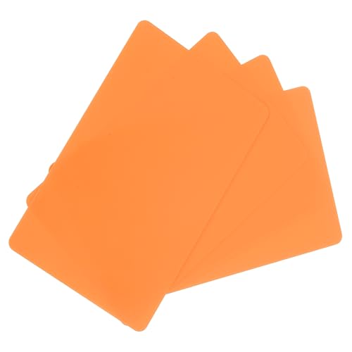 sourcing map Blanko-PVC-Karten, 20 mm, blanko, Kreditkarten, wasserdicht und doppelseitig, für Ausweis-Drucker, Grafik, Orange, 200 Stück von sourcing map