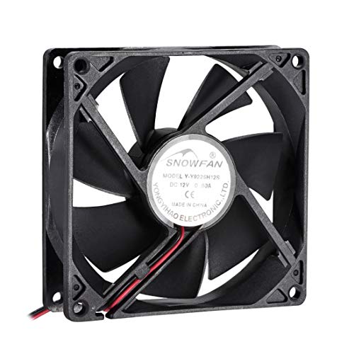 sourcing map Bürstenloser leise 12V DC Lüfter (92 x 92 x 25 mm) YY9225H12S für Computer von sourcing map