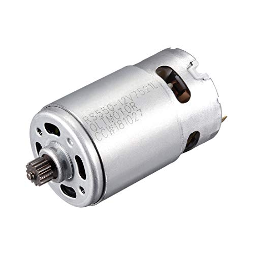 sourcing map DC 12V 22000 U/Min Elektrischer Getriebemotor 12 Zähne für Akkuschrauber von sourcing map