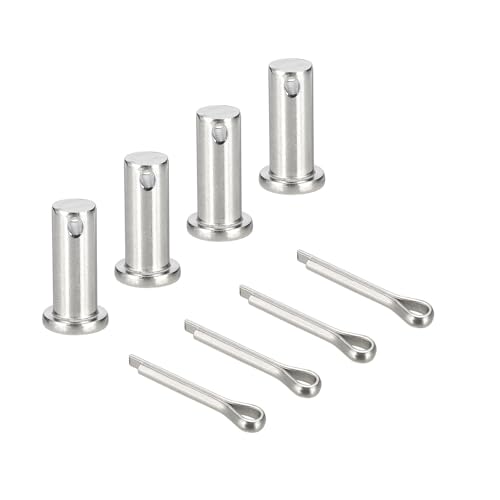 sourcing map Gabelkopfstifte, M10 x 25 mm, 304 Edelstahl, Einloch, Flachkopf, Anhängerkupplung, Verschlusssysteme mit Splinten für Möbelmontage, Anhänger, Rasenmäher, Silber, 4 Stück sourcing map Gabelkopfstifte, M10 x 25 mm, 304 Edelstahl, Einloch, Flachkopf, Anhängerkupplung, Verschlusssysteme mit Splinten für Möbelmontage, Anhänger, Rasenmäher, Silber, 4 Stück von sourcing map