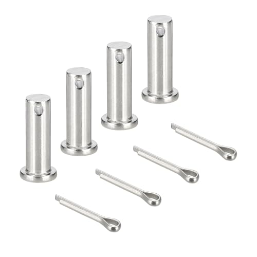 sourcing map Gabelkopfstifte, M10 x 30 mm, 304 Edelstahl, Einloch, Flachkopf, Anhängerkupplung, Verschlusssysteme mit Splinten für Möbelmontage, Anhänger, Rasenmäher, Silber, 4 Stück sourcing map Gabelkopfstifte, M10 x 30 mm, 304 Edelstahl, Einloch, Flachkopf, Anhängerkupplung, Verschlusssysteme mit Splinten für Möbelmontage, Anhänger, Rasenmäher, Silber, 4 Stück von sourcing map
