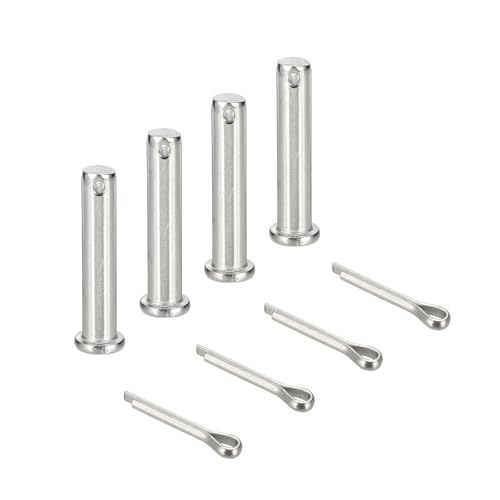 sourcing map Gabelkopfstifte, M10 x 50 mm, 304 Edelstahl, Einloch, Flachkopf, Anhängerkupplung, Verschlusssysteme mit Splinten für Möbelmontage, Anhänger, Rasenmäher, Silber, 4 Stück sourcing map Gabelkopfstifte, M10 x 50 mm, 304 Edelstahl, Einloch, Flachkopf, Anhängerkupplung, Verschlusssysteme mit Splinten für Möbelmontage, Anhänger, Rasenmäher, Silber, 4 Stück von sourcing map