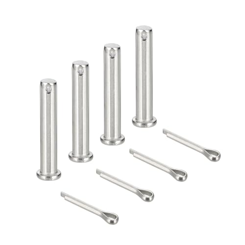 sourcing map Gabelkopfstifte, M10 x 60 mm, 304 Edelstahl, Einloch, Flachkopf, Anhängerkupplung, Verschlusssysteme mit Splinten für Möbelmontage, Anhänger, Rasenmäher, Silber, 4 Stück sourcing map Gabelkopfstifte, M10 x 60 mm, 304 Edelstahl, Einloch, Flachkopf, Anhängerkupplung, Verschlusssysteme mit Splinten für Möbelmontage, Anhänger, Rasenmäher, Silber, 4 Stück von sourcing map