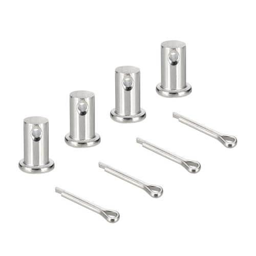 sourcing map Gabelkopfstifte, M12 x 20 mm, 304 Edelstahl, Einloch, Flachkopf, Anhängerkupplung, Verschlusssysteme mit Splinten für Möbelmontage, Anhänger, Rasenmäher, Silber, 4 Stück sourcing map Gabelkopfstifte, M12 x 20 mm, 304 Edelstahl, Einloch, Flachkopf, Anhängerkupplung, Verschlusssysteme mit Splinten für Möbelmontage, Anhänger, Rasenmäher, Silber, 4 Stück von sourcing map