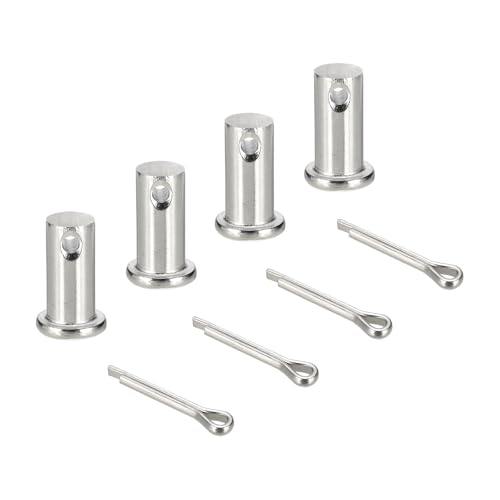 sourcing map Gabelkopfstifte, M12 x 25 mm, 304 Edelstahl, Einloch, Flachkopf, Anhängerkupplung, Verschlusssysteme mit Splinten für Möbelmontage, Anhänger, Rasenmäher, Silber, 4 Stück sourcing map Gabelkopfstifte, M12 x 25 mm, 304 Edelstahl, Einloch, Flachkopf, Anhängerkupplung, Verschlusssysteme mit Splinten für Möbelmontage, Anhänger, Rasenmäher, Silber, 4 Stück von sourcing map