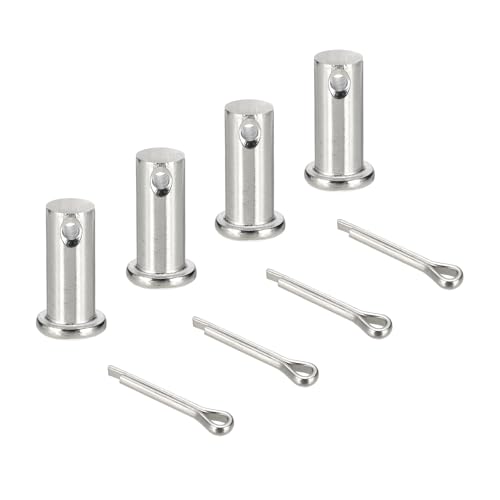 sourcing map Gabelkopfstifte, M12 x 30 mm, 304 Edelstahl, Einloch, Flachkopf, Anhängerkupplung, Verschlusssysteme mit Splinten für Möbelmontage, Anhänger, Rasenmäher, Silber, 4 Stück sourcing map Gabelkopfstifte, M12 x 30 mm, 304 Edelstahl, Einloch, Flachkopf, Anhängerkupplung, Verschlusssysteme mit Splinten für Möbelmontage, Anhänger, Rasenmäher, Silber, 4 Stück von sourcing map