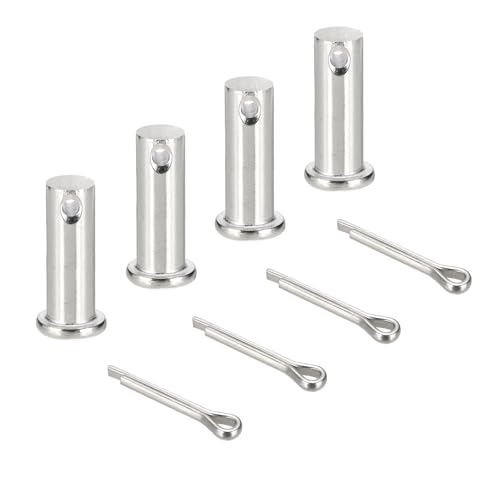 sourcing map Gabelkopfstifte, M12 x 40 mm, 304 Edelstahl, Einloch, Flachkopf, Anhängerkupplung, Verschlusssysteme mit Splinten für Möbelmontage, Anhänger, Rasenmäher, Silber, 4 Stück sourcing map Gabelkopfstifte, M12 x 40 mm, 304 Edelstahl, Einloch, Flachkopf, Anhängerkupplung, Verschlusssysteme mit Splinten für Möbelmontage, Anhänger, Rasenmäher, Silber, 4 Stück von sourcing map