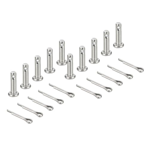 sourcing map Gabelkopfstifte, M3 x 10 mm, 304 Edelstahl, Einloch, Flachkopf, Anhängerkupplung, Verschlusssysteme mit Splinten für Möbelmontage, Anhänger, Rasenmäher, Silber, 10 Stück sourcing map Gabelkopfstifte, M3 x 10 mm, 304 Edelstahl, Einloch, Flachkopf, Anhängerkupplung, Verschlusssysteme mit Splinten für Möbelmontage, Anhänger, Rasenmäher, Silber, 10 Stück von sourcing map