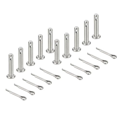 sourcing map Gabelkopfstifte, M3 x 12 mm, 304 Edelstahl, Einloch, Flachkopf, Anhängerkupplung, Verschlusssysteme mit Splinten für Möbelmontage, Anhänger, Rasenmäher, Silber, 10 Stück sourcing map Gabelkopfstifte, M3 x 12 mm, 304 Edelstahl, Einloch, Flachkopf, Anhängerkupplung, Verschlusssysteme mit Splinten für Möbelmontage, Anhänger, Rasenmäher, Silber, 10 Stück von sourcing map