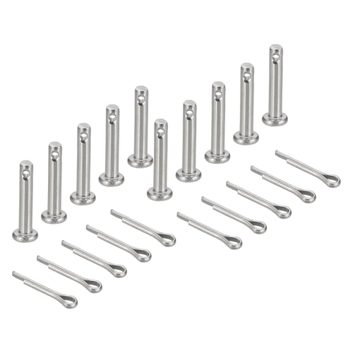 sourcing map Gabelkopfstifte, M3 x 16 mm, 304 Edelstahl, Einloch, Flachkopf, Anhängerkupplung, Verschlusssysteme mit Splinten für Möbelmontage, Anhänger, Rasenmäher, Silber, 10 Stück sourcing map Gabelkopfstifte, M3 x 16 mm, 304 Edelstahl, Einloch, Flachkopf, Anhängerkupplung, Verschlusssysteme mit Splinten für Möbelmontage, Anhänger, Rasenmäher, Silber, 10 Stück von sourcing map