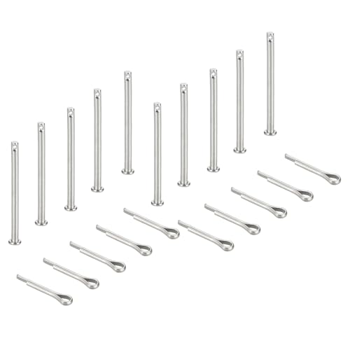 sourcing map Gabelkopfstifte, M3 x 45 mm, 304 Edelstahl, Einloch, Flachkopf, Anhängerkupplung, Verschlusssysteme mit Splinten für Möbelmontage, Anhänger, Rasenmäher, Silber, 10 Stück sourcing map Gabelkopfstifte, M3 x 45 mm, 304 Edelstahl, Einloch, Flachkopf, Anhängerkupplung, Verschlusssysteme mit Splinten für Möbelmontage, Anhänger, Rasenmäher, Silber, 10 Stück von sourcing map