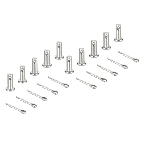 sourcing map Gabelkopfstifte, M5 x 12 mm, 304 Edelstahl, Einloch, Flachkopf, Anhängerkupplung, Verschlusssysteme mit Splinten für Möbelmontage, Anhänger, Rasenmäher, Silber, 10 Stück sourcing map Gabelkopfstifte, M5 x 12 mm, 304 Edelstahl, Einloch, Flachkopf, Anhängerkupplung, Verschlusssysteme mit Splinten für Möbelmontage, Anhänger, Rasenmäher, Silber, 10 Stück von sourcing map