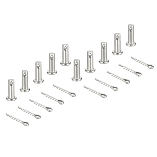 sourcing map Gabelkopfstifte, M5 x 16 mm, 304 Edelstahl, Einloch, Flachkopf, Anhängerkupplung, Verschlusssysteme mit Splinten für Möbelmontage, Anhänger, Rasenmäher, Silber, 10 Stück sourcing map Gabelkopfstifte, M5 x 16 mm, 304 Edelstahl, Einloch, Flachkopf, Anhängerkupplung, Verschlusssysteme mit Splinten für Möbelmontage, Anhänger, Rasenmäher, Silber, 10 Stück von sourcing map
