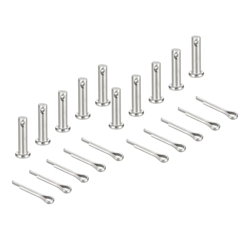 sourcing map Gabelkopfstifte, M5 x 20 mm, 304 Edelstahl, Einloch, Flachkopf, Anhängerkupplung, Verschlusssysteme mit Splinten für Möbelmontage, Anhänger, Rasenmäher, Silber, 10 Stück sourcing map Gabelkopfstifte, M5 x 20 mm, 304 Edelstahl, Einloch, Flachkopf, Anhängerkupplung, Verschlusssysteme mit Splinten für Möbelmontage, Anhänger, Rasenmäher, Silber, 10 Stück von sourcing map