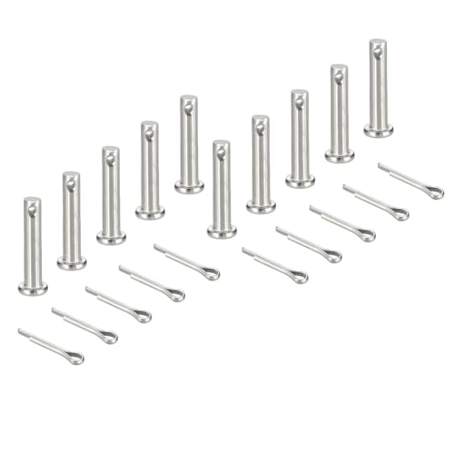 sourcing map Gabelkopfstifte, M5 x 25 mm, 304 Edelstahl, Einloch, Flachkopf, Anhängerkupplung, Verschlusssysteme mit Splinten für Möbelmontage, Anhänger, Rasenmäher, Silber, 10 Stück sourcing map Gabelkopfstifte, M5 x 25 mm, 304 Edelstahl, Einloch, Flachkopf, Anhängerkupplung, Verschlusssysteme mit Splinten für Möbelmontage, Anhänger, Rasenmäher, Silber, 10 Stück von sourcing map