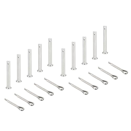 sourcing map Gabelkopfstifte, M5 x 40 mm, 304 Edelstahl, Einloch, Flachkopf, Anhängerkupplung, Verschlusssysteme mit Splinten für Möbelmontage, Anhänger, Rasenmäher, Silber, 10 Stück sourcing map Gabelkopfstifte, M5 x 40 mm, 304 Edelstahl, Einloch, Flachkopf, Anhängerkupplung, Verschlusssysteme mit Splinten für Möbelmontage, Anhänger, Rasenmäher, Silber, 10 Stück von sourcing map
