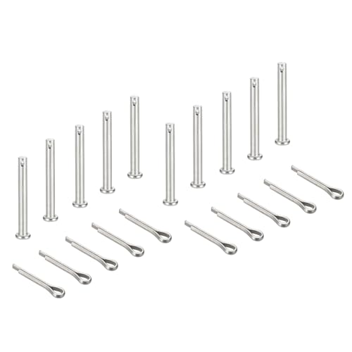 sourcing map Gabelkopfstifte, M5 x 50 mm, 304 Edelstahl, Einloch, Flachkopf, Anhängerkupplung, Verschlusssysteme mit Splinten für Möbelmontage, Anhänger, Rasenmäher, Silber, 10 Stück sourcing map Gabelkopfstifte, M5 x 50 mm, 304 Edelstahl, Einloch, Flachkopf, Anhängerkupplung, Verschlusssysteme mit Splinten für Möbelmontage, Anhänger, Rasenmäher, Silber, 10 Stück von sourcing map