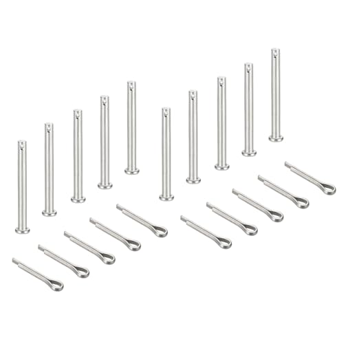 sourcing map Gabelkopfstifte, M5 x 70 mm, 304 Edelstahl, Einloch, Flachkopf, Anhängerkupplung, Verschlusssysteme mit Splinten für Möbelmontage, Anhänger, Rasenmäher, Silber, 10 Stück sourcing map Gabelkopfstifte, M5 x 70 mm, 304 Edelstahl, Einloch, Flachkopf, Anhängerkupplung, Verschlusssysteme mit Splinten für Möbelmontage, Anhänger, Rasenmäher, Silber, 10 Stück von sourcing map