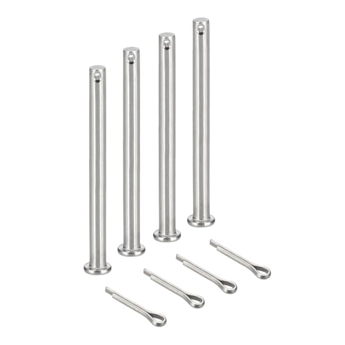 sourcing map Gabelkopfstifte, M6 x 100 mm, 304 Edelstahl, Einloch, Flachkopf, Anhängerkupplung, Verschlusssysteme mit Splinten für Möbelmontage, Anhänger, Rasenmäher, Silber, 4 Stück sourcing map Gabelkopfstifte, M6 x 100 mm, 304 Edelstahl, Einloch, Flachkopf, Anhängerkupplung, Verschlusssysteme mit Splinten für Möbelmontage, Anhänger, Rasenmäher, Silber, 4 Stück von sourcing map