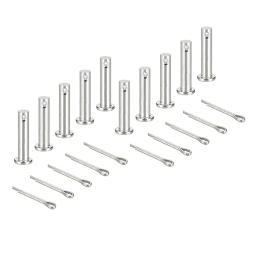 sourcing map Gabelkopfstifte, M6 x 30 mm, 304 Edelstahl, Einloch, Flachkopf, Anhängerkupplung, Verschlusssysteme mit Splinten für Möbelmontage, Anhänger, Rasenmäher, Silber, 10 Stück sourcing map Gabelkopfstifte, M6 x 30 mm, 304 Edelstahl, Einloch, Flachkopf, Anhängerkupplung, Verschlusssysteme mit Splinten für Möbelmontage, Anhänger, Rasenmäher, Silber, 10 Stück von sourcing map