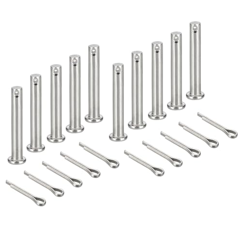 sourcing map Gabelkopfstifte, M6 x 40 mm, 304 Edelstahl, Einloch, Flachkopf, Anhängerkupplung, Verschlusssysteme mit Splinten für Möbelmontage, Anhänger, Rasenmäher, Silber, 10 Stück sourcing map Gabelkopfstifte, M6 x 40 mm, 304 Edelstahl, Einloch, Flachkopf, Anhängerkupplung, Verschlusssysteme mit Splinten für Möbelmontage, Anhänger, Rasenmäher, Silber, 10 Stück von sourcing map