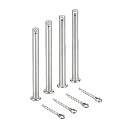 sourcing map Gabelkopfstifte, M6 x 90 mm, 304 Edelstahl, Einloch, Flachkopf, Anhängerkupplung, Verschlusssysteme mit Splinten für Möbelmontage, Anhänger, Rasenmäher, Silber, 4 Stück sourcing map Gabelkopfstifte, M6 x 90 mm, 304 Edelstahl, Einloch, Flachkopf, Anhängerkupplung, Verschlusssysteme mit Splinten für Möbelmontage, Anhänger, Rasenmäher, Silber, 4 Stück von sourcing map
