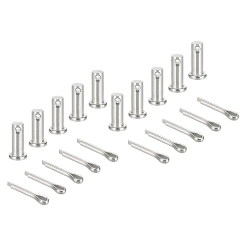 sourcing map Gabelkopfstifte, M8 x 20 mm, 304 Edelstahl, Einloch, Flachkopf, Anhängerkupplung, Verschlusssysteme mit Splinten für Möbelmontage, Anhänger, Rasenmäher, Silber, 10 Stück sourcing map Gabelkopfstifte, M8 x 20 mm, 304 Edelstahl, Einloch, Flachkopf, Anhängerkupplung, Verschlusssysteme mit Splinten für Möbelmontage, Anhänger, Rasenmäher, Silber, 10 Stück von sourcing map