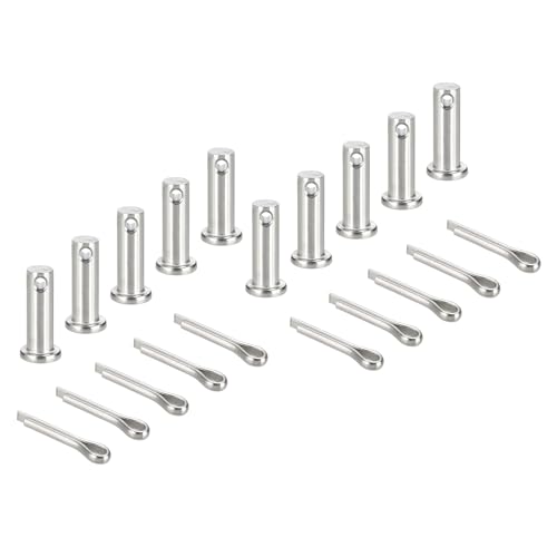 sourcing map Gabelkopfstifte, M8 x 25 mm, 304 Edelstahl, Einloch, Flachkopf, Anhängerkupplung, Verschlusssysteme mit Splinten für Möbelmontage, Anhänger, Rasenmäher, Silber, 10 Stück sourcing map Gabelkopfstifte, M8 x 25 mm, 304 Edelstahl, Einloch, Flachkopf, Anhängerkupplung, Verschlusssysteme mit Splinten für Möbelmontage, Anhänger, Rasenmäher, Silber, 10 Stück von sourcing map