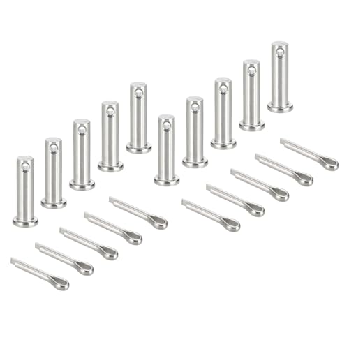 sourcing map Gabelkopfstifte, M8 x 30 mm, 304 Edelstahl, Einloch, Flachkopf, Anhängerkupplung, Verschlusssysteme mit Splinten für Möbelmontage, Anhänger, Rasenmäher, Silber, 10 Stück sourcing map Gabelkopfstifte, M8 x 30 mm, 304 Edelstahl, Einloch, Flachkopf, Anhängerkupplung, Verschlusssysteme mit Splinten für Möbelmontage, Anhänger, Rasenmäher, Silber, 10 Stück von sourcing map