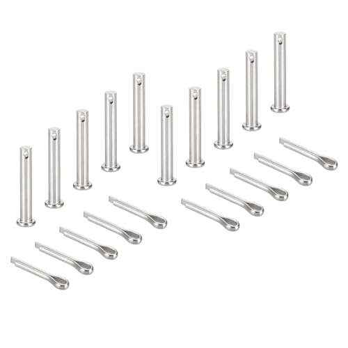 sourcing map Gabelkopfstifte, M8 x 50 mm, 304 Edelstahl, Einloch, Flachkopf, Anhängerkupplung, Verschlusssysteme mit Splinten für Möbelmontage, Anhänger, Rasenmäher, Silber, 10 Stück sourcing map Gabelkopfstifte, M8 x 50 mm, 304 Edelstahl, Einloch, Flachkopf, Anhängerkupplung, Verschlusssysteme mit Splinten für Möbelmontage, Anhänger, Rasenmäher, Silber, 10 Stück von sourcing map