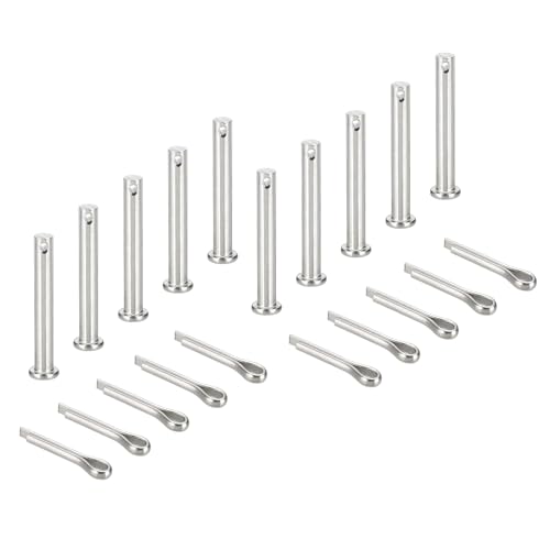sourcing map Gabelkopfstifte, M8 x 60 mm, 304 Edelstahl, Einloch, Flachkopf, Anhängerkupplung, Verschlusssysteme mit Splinten für Möbelmontage, Anhänger, Rasenmäher, Silber, 10 Stück sourcing map Gabelkopfstifte, M8 x 60 mm, 304 Edelstahl, Einloch, Flachkopf, Anhängerkupplung, Verschlusssysteme mit Splinten für Möbelmontage, Anhänger, Rasenmäher, Silber, 10 Stück von sourcing map