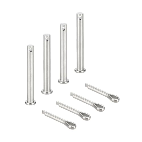sourcing map Gabelkopfstifte, M8 x 70 mm, 304 Edelstahl, Einloch, Flachkopf, Anhängerkupplung, Verschlusssysteme mit Splinten für Möbelmontage, Anhänger, Rasenmäher, Silber, 4 Stück sourcing map Gabelkopfstifte, M8 x 70 mm, 304 Edelstahl, Einloch, Flachkopf, Anhängerkupplung, Verschlusssysteme mit Splinten für Möbelmontage, Anhänger, Rasenmäher, Silber, 4 Stück von sourcing map