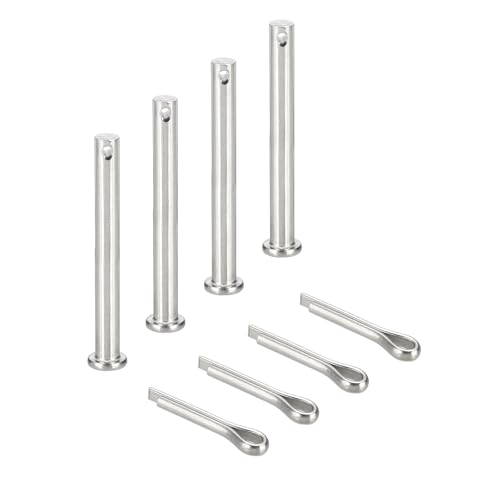 sourcing map Gabelkopfstifte, M8 x 80 mm, 304 Edelstahl, Einloch, Flachkopf, Anhängerkupplung, Verschlusssysteme mit Splinten für Möbelmontage, Anhänger, Rasenmäher, Silber, 4 Stück sourcing map Gabelkopfstifte, M8 x 80 mm, 304 Edelstahl, Einloch, Flachkopf, Anhängerkupplung, Verschlusssysteme mit Splinten für Möbelmontage, Anhänger, Rasenmäher, Silber, 4 Stück von sourcing map