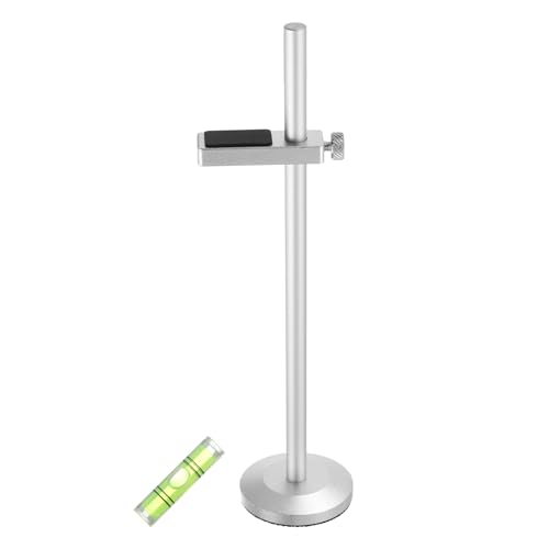 sourcing map Grafikkarten-GPU-Stützhalterung, GPU-Ständer, Magnetfuß, 10–170 mm, verstellbare Halterung für Desktop-Grafikkarte mit Wasserwaage, Aluminium, silberfarben von sourcing map