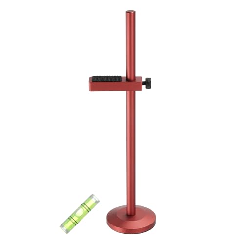 sourcing map Grafikkarten-GPU-Stützhalterung, GPU-Ständerhalter, Magnetfuß, 10–170 mm, verstellbare Halterung für Desktop-Grafikkarte mit Wasserwaage, Aluminium, Rot von sourcing map