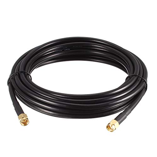 sourcing map Koaxialkabel RG58 Antennen Verlängerung SMA Stecker auf SMA Stecker 50 Ohm 10Fuß von sourcing map