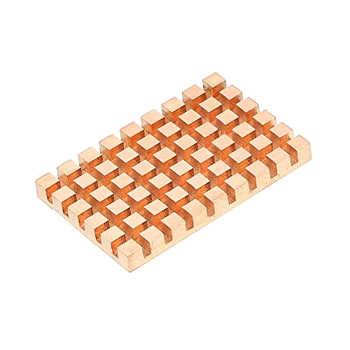 sourcing map Kupfer Kühlkörper mit Leitfähiger Kleber für SSD-Kühler 40x26x4mm von sourcing map