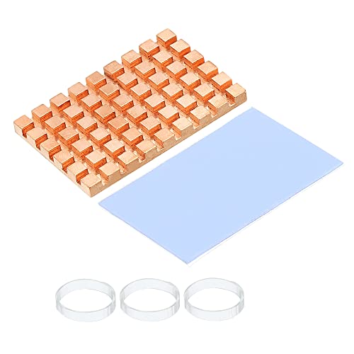 sourcing map Kupfer Kühlkörper mit leitendem Wärmeleitpads für Solider SSD-Kühler 40x26x3mm sourcing map Kupfer Kühlkörper mit leitendem Wärmeleitpads für Solider SSD-Kühler 40x26x3mm von sourcing map