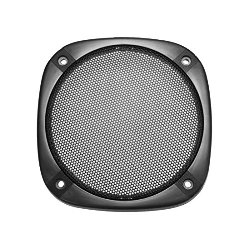 sourcing map Lautsprecher Gitter Abdeckung 5 Zoll 138mm Masche Dekorativ Quadrat Subwoofer Schutz Schwarz von sourcing map