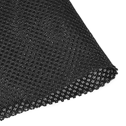 sourcing map Lautsprecher Gitter Grill Tuch (Kein Rohrgewebe) Stereo Box Stoff Staubdichtes Audio Tuch 100 cm x 160 cm 40 Zoll x 63 Zoll Schwarz von sourcing map