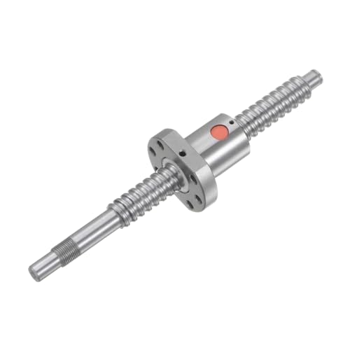 sourcing map Linear Motion Kugelgewindetrieb SFU1605 (Durchmesser 16mm, Steigung 5mm, Länge 200mm) Anti-Backlash Kugelgewindetrieb-Set mit Metall-Kugelgewindemutter für CNC-Maschinenteile von sourcing map