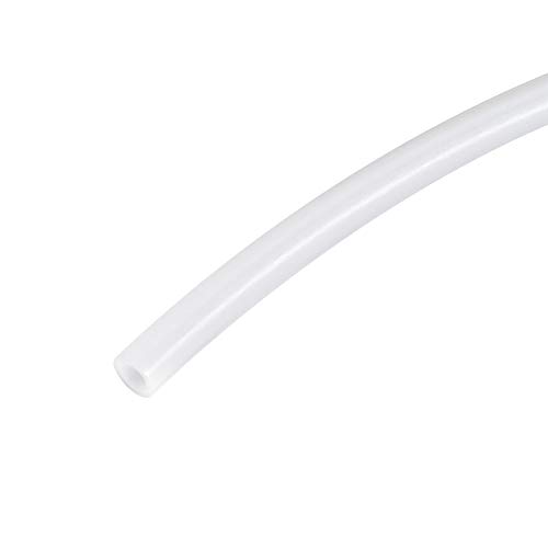 sourcing map PTFE-Schlauchschlauch Hochtemperatur-Schlauchrohr Multifunktionale Isolierung 4,35 mm Innen Dmr x 6,35 mm Außen Dmr x 4,92 Fuß Weiß von sourcing map