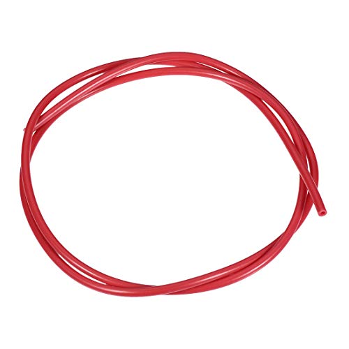 sourcing map PTFE Tube Fit Filament 1.75 für 3D-Drucker Hochtemperaturschläuche 3.28Ft 2mmIDx4mmOD Rot von sourcing map