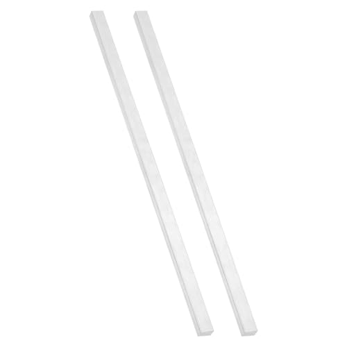 sourcing map Quadratische Aluminium-Flachstange, 2 Stück, 5/32 Zoll dick, 1 cm breit, 33 cm lang, 6061 Aluminium-Flachplatte, 4 x 10 x 330 mm, T6511 solider neuer Mühlenlager für die Industrie von sourcing map